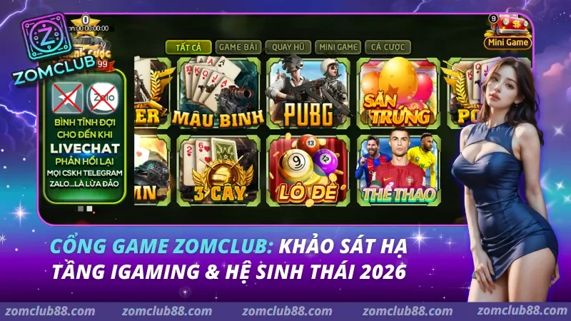 Cổng Game Zomclub: Khảo Sát Hạ Tầng iGaming & Hệ Sinh Thái 2026 Cổng Game Zomclub: Khảo Sát Hạ Tầng iGaming & Hệ Sinh Thái 2026