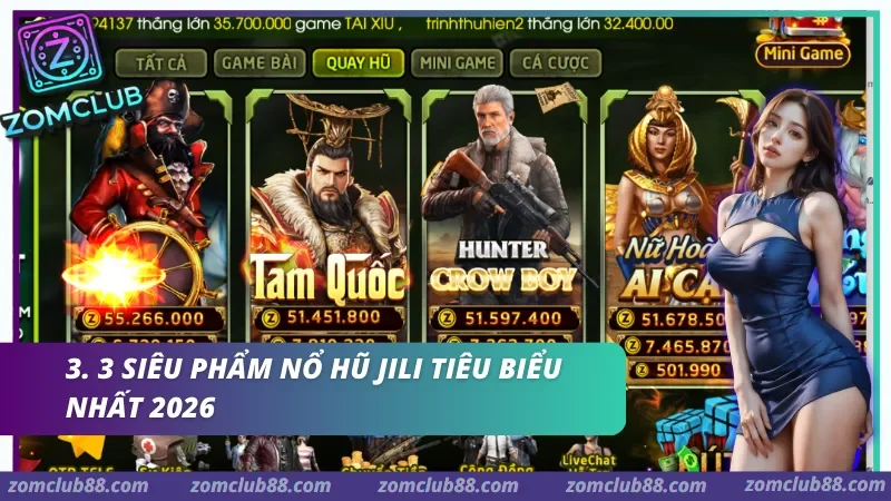 Giao diện Nổ Hũ Jili được tối ưu hóa cho di động, mang lại trải nghiệm mượt mà mọi lúc mọi nơi.