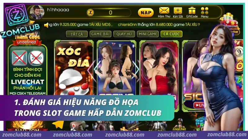 Ghi nhận về tính ổn định đồ họa và tốc độ phản hồi lệnh trong các dòng slot game hấp dẫn Zomclub năm 2026.