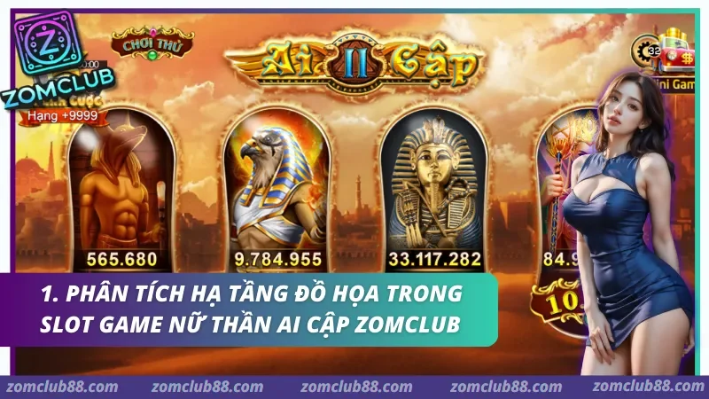 Ghi nhận về hiệu ứng đồ họa đa lớp và tối ưu hóa WebGL trong Slot game Nữ thần Ai Cập.