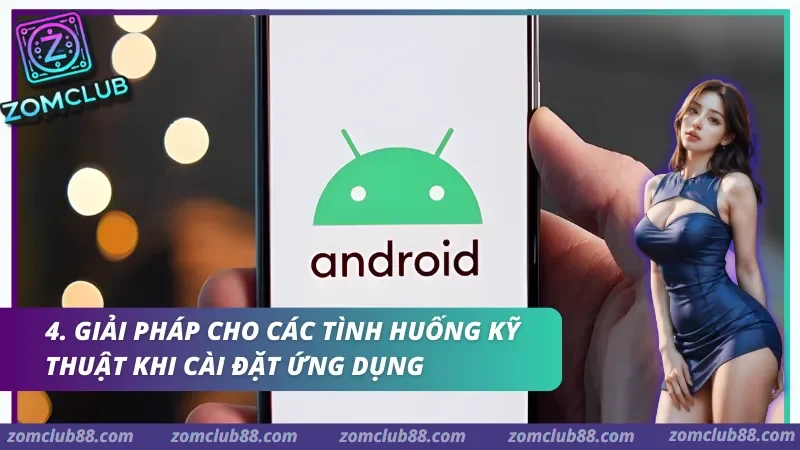 Ghi nhận về tính sẵn sàng của đội ngũ hỗ trợ vận hành trong việc hướng dẫn cài đặt ứng dụng Android.